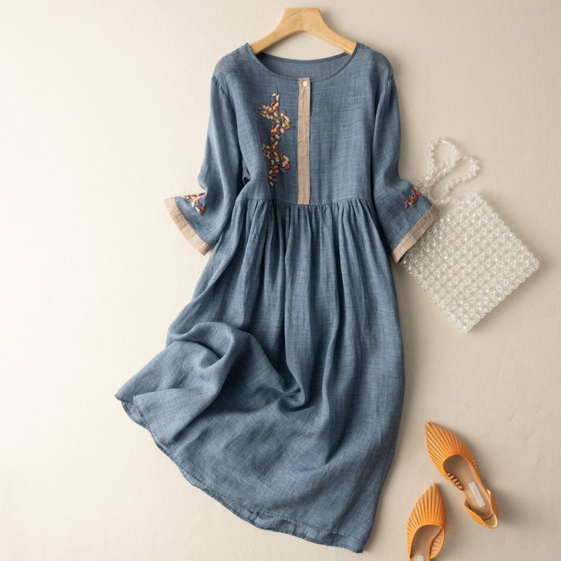 SOFIA Elegant Linen Maxi Dress - Airy & Chic for Everyday Wear