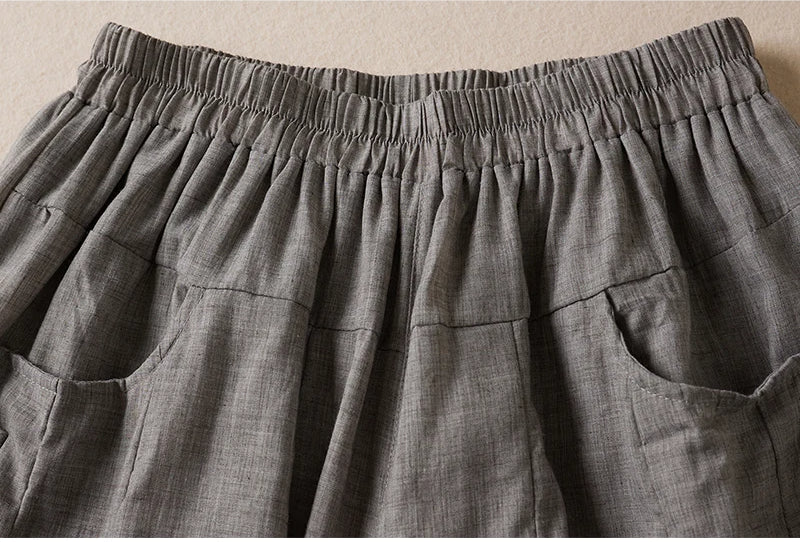 KLARA GOSSAMER LINEN WIDE-LEG BUKSER