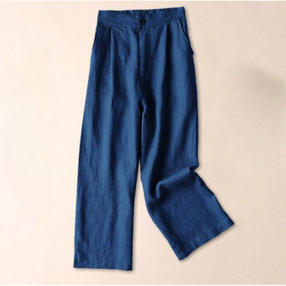ABIGAIL™ Women's High-Waisted Linen Pants - Effortless Style & Comfort