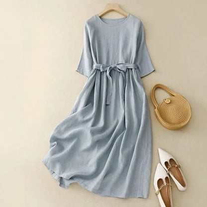 Emma Linen Dress - Breathable, Elegant, Everyday Style