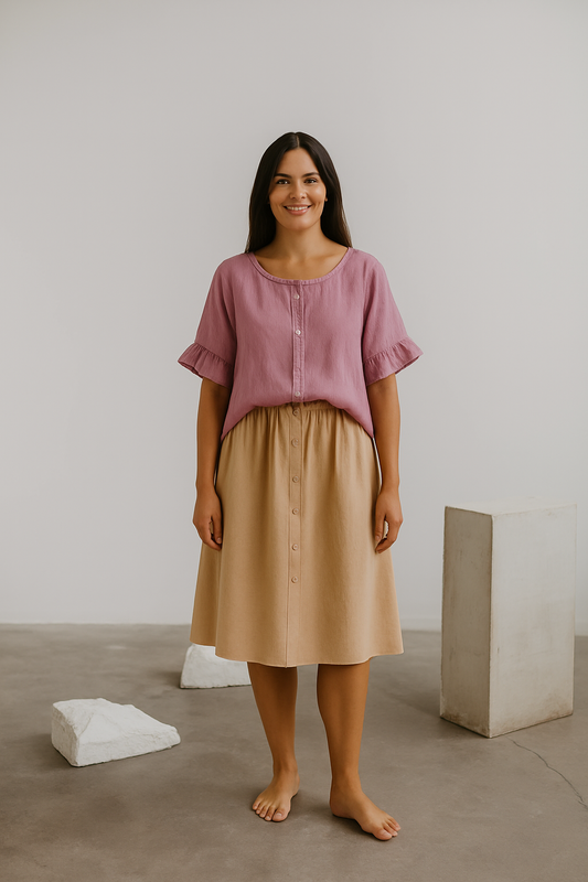 GIA-bluse i hør