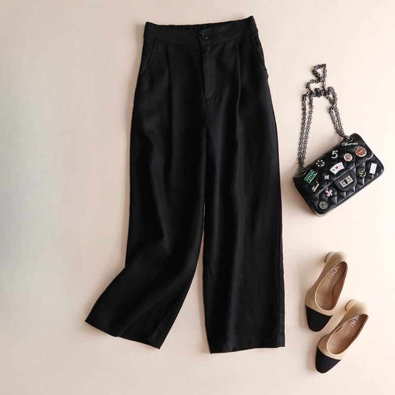 ABIGAIL™ Women's High-Waisted Linen Pants - Effortless Style & Comfort