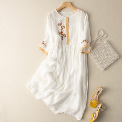SOFIA Elegant Linen Maxi Dress - Airy & Chic for Everyday Wear