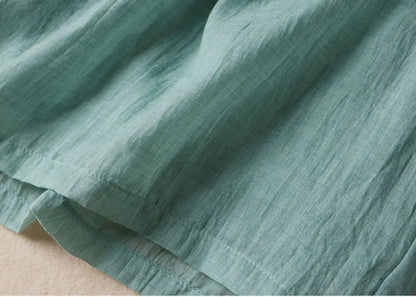 KLARA GOSSAMER LINEN WIDE-LEG BUKSER