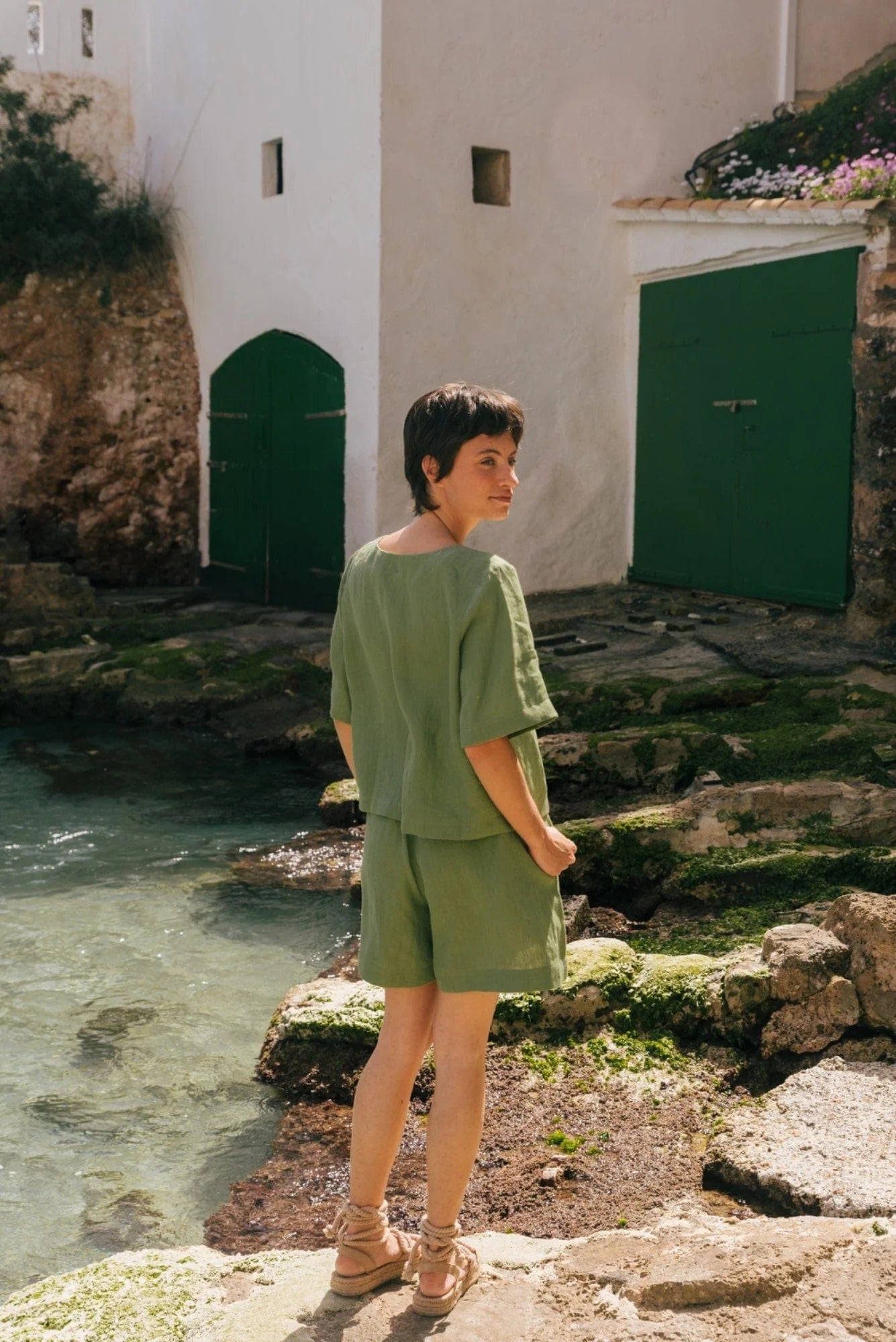 Golda hørshorts